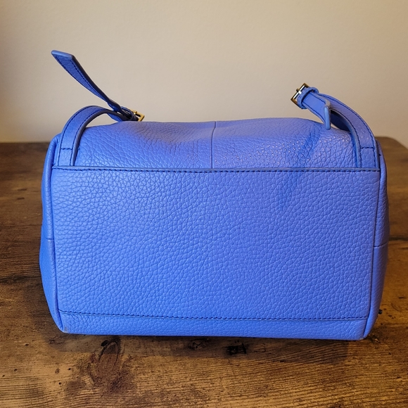 Kate Spade Kacy Chester Street Periwinkle Blue Leather Backpack Purse - Picture 7 of 13